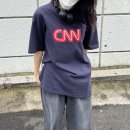 여름 오버핏 반팔티 추천, 여자 꾸안꾸룩 CNN 어패럴 김아현 로고 티셔츠 입어본 후기!