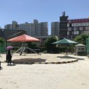 각화초병설유치원 | 폭우 대비형 대형 방수용으로 파라솔 5미터 5년사용 설치후기