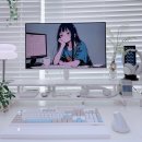 411 | 화이트 데스크테리어 셋업, 27인치 게이밍모니터 LG 울트라기어 27G411BW 사용 후기