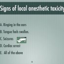 19. Signs of local anesthetic toxicity (국소마취제 독성의 징후는?) 이미지