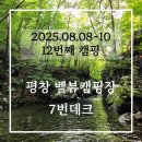 평창캠핑장펜션(캠프스텔라) | 평창 벨뷰캠핑장 (250808~10, 7번데크)