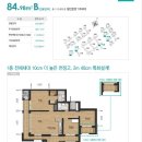 전농7구역 - 래미안전농동 삼성래미안 크레시티 34PY형 각 타입별 평면도 입니다 이미지