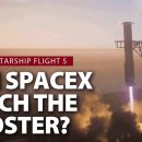 실시간 보도: SpaceX, Starship Flight 5 임무 중 첫 번째 부스터 캐치 시도 이미지