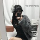 그레이 | [Helene Paris] 헬레네파리스 카덴자 헤어리 퍼 코트 도브 그레이 후기 | 퍼 자켓 추천 &amp; 코디