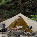 숲속에서 캠핑장 이미지