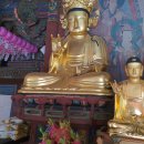 진주 청곡사 목조석가여래삼존좌상 이미지