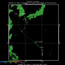 제9호 태풍 말루(예명) 예상 이동경로 이미지