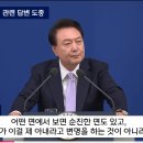 지지율 관련 윤석열 대통령 답변 이미지