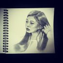 인물화 데생드로잉 이미지