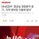 [속보]정부 "응급실 경증환자 증가…지역 병의원 이용해 달라" 이미지