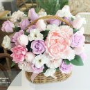 강남 서초 송파 꽃배달 추천 💐 네추럴 비누꽃바구니 V68 전국택배 가능 이미지