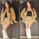 배우 한채영, 45세 안 믿기는 바비인형 비율…초미니에 롱부츠 완벽 소화 베이지 컬러 재킷과 초미니 스커트 셋업 이미지