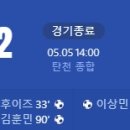 [2024 K리그2 10R] 성남FC vs 수원 블루윙즈 골장면.gif 이미지