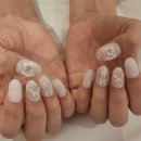 손편지네일 | 누니네일 수제네일팁 '설레임네일' 퀄리티 좋은 웨딩네일 후기