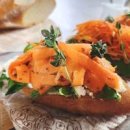 당근라페 오픈 샌드위치 만들기 당근라페 만들기 아보카도 오픈 샌드위치 이미지