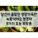 청경채 효능 부작용 영양성분 먹는법 요리법 손질법 보관법 김치 가격