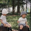19티 | 얼리틀 여름쇼핑 후기 | 로고티, 커브드데님, 링거티, 펌킨팬츠 37개월 19개월 착샷