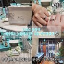 백금 | 창원 D102 웨딩밴드 전문점 노블레스 1부 18k 백금 유광 다이아반지 후기