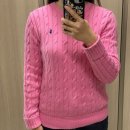 옐로우케이블 | 폴로 랄프로렌 여성 케이블 니트 옐로우 레드 핑크 3컬러 S사이즈 내돈내산 착용 후기