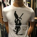 ★11FW YSL 그래픽로고 티셔츠 화이트 (입생로랑) 이미지