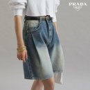 PRADA 주머니 핀턱 숏츠 이미지