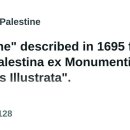 "Palestine" described in 1695 from the book "Palestina" 이미지