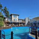 노을에 기댄 언덕 이미지