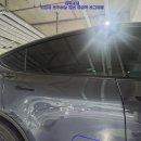 테슬라 모델Y 주니퍼 뒤도어 알루미늄 패널 하단각 주차장 기둥 접촉 찌그러짐 덴트복원 시흥덴트 방배동덴트 서울덴트복원 이미지