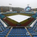 프로야구 한화-삼성 대구경기 비로 취소 이미지