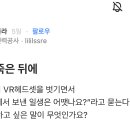 당신이 죽은 뒤에 당신의 VR헤드셋을 벗기면서 “가상현실에서 보낸 일생은 어땟나요?”라고 묻는다면? 이미지