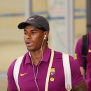 FC 바르셀로나 입국 현장 이미지