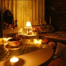 숲속의 통나무집 이미지