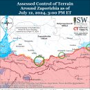 러시아 공세 캠페인 평가, 2024년 7월 12일(우크라이나 전황 이미지
