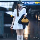 다 가려도 빛나는 장원영 미니 드레스 공항 패션