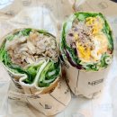 샐러디 논현역점 배달 후기, 맥시칸랩+우삼겹랩