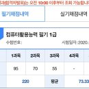 [컴퓨터활용능력1급필기] 컴활 필기 붙었습니다^^ 이미지