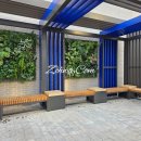 과천율목중학교 | [공지] 실외 벽면녹화, 과청 중학교 야외 플랜트월 조경 사례