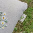 정원 꽃을 수 놓는 프랑스자수 | 프랑스자수배우기 - 쉬운 스티치로 예쁜 데이지 자수 파우치 만들기