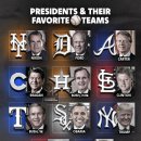 미국 대통령들의 메이저리그 응원팀 이미지