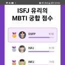 저 MBTI 소개팅했는데 isfj줌 상대1위가 ESFP, 16위가 INTJ예요. 이미지
