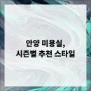 안양 미용실 시즌별 추천 스타일