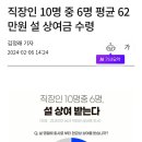 직장인 10명 중 6명 평균 62만원 설 상여금 수령 이미지