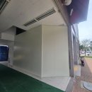 홈마트 동두천점 | 건물 입구 외부 시야차단용 보안 판넬 가림막 시공