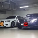 f10 m5와 비교한 s500시승기 이미지