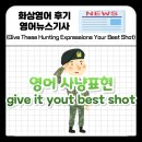 Game Duck | 영어 사냥표현 | 영어 숙어: Give it Your Best Shot , Sitting duck의 숨은 의미