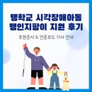 서울맹학교 | 스타투 서울맹학교 시각장애아동 맹인지팡이 기부 후기