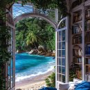 눈앞에 바다 이미지