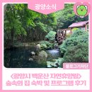 동광양자동차공업사 | <광양시 백운산 자연휴양림> 숲속의 집 숙박 및 프로그램 후기