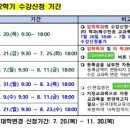 2023학년도 2학기 수강신청 기간 및 등록금 납부 기간 이미지