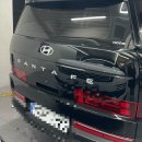 P-6110 | 싼타페MX5 크롬죽이기 엠블럼, 레터링 블랙잉크로 교체하기 송파 랩핑샵 후기